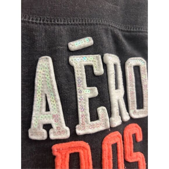 Vintage Aeropostale sweatpants appliqué S college low-rise - Picture 4 of 10